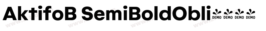 AktifoB SemiBoldObli字体转换